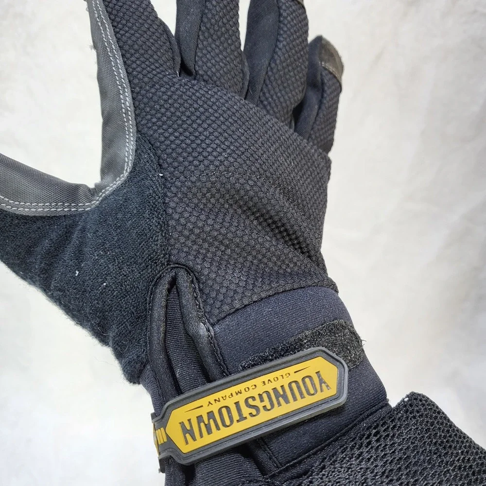 Youngstown Work Glove Waterproof Winter Plus Performance Insulated LG Black Grey